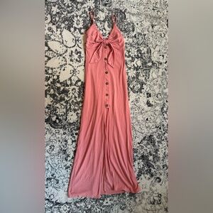 Elegant Pink Maxi Dress